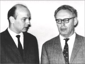 Klaus Neumann – Weltmeister Michail Botwinnik, Dortmund, Hotel Römischer Kaiser, 3. Juli 1961