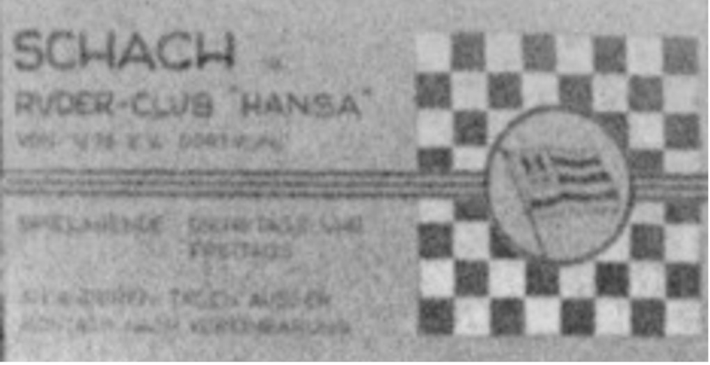Die hanseatische Flagge weht mitten im Schachbrett